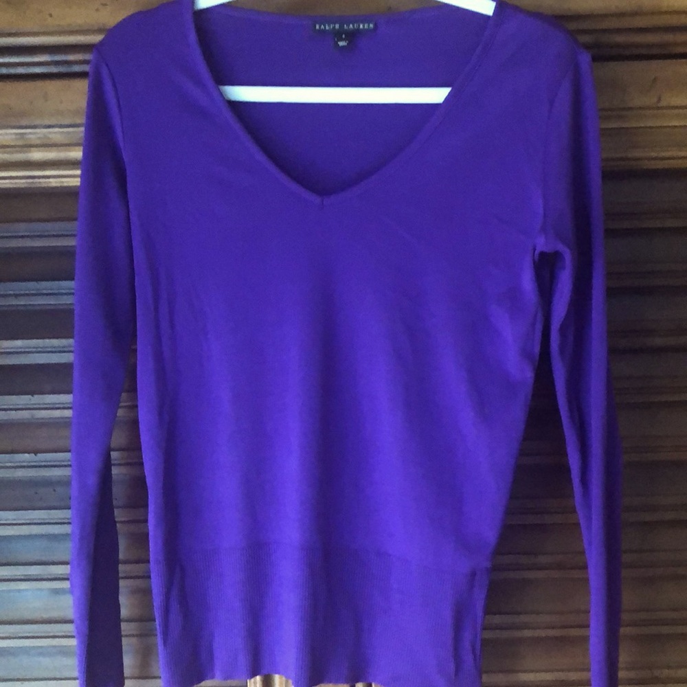 Ralph Lauren light V neck sweater